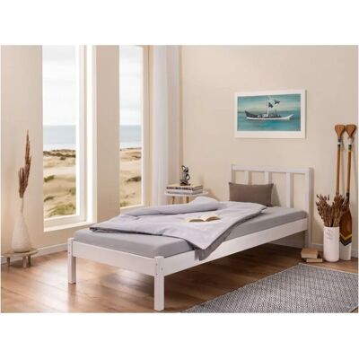 Sconto Fredy Hvit Enkelseng - Rammemadrass & Futon Sconto Fredy Hvit Enkelseng - Rammemadrass & Futon