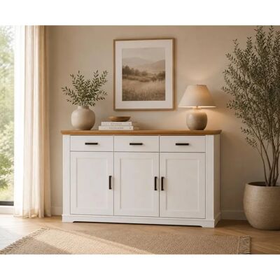Møbel24 Maluno Hvit Skandinavisk Sideboard - Sideboard Møbel24 Maluno Hvit Skandinavisk Sideboard - Sideboard