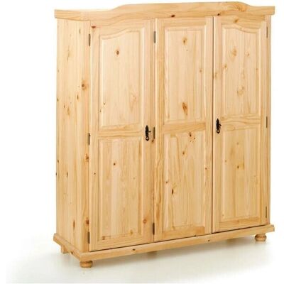 Armario Bern de Sconto - Madera de pino macizo, 3 puertas, 150x180 cm Armario Bern de Sconto - Madera de pino macizo, 3 puertas, 150x180 cm
