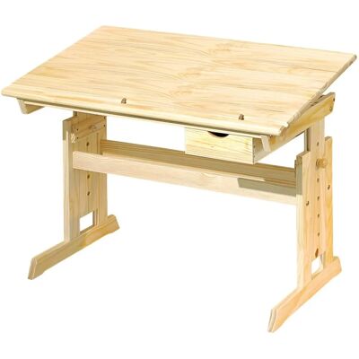 Viking Choice JULIA - bureau - bois - plateau ajustable - 109x63-96x55 cm Viking Choice JULIA - bureau - bois - plateau ajustable - 109x63-96x55 cm