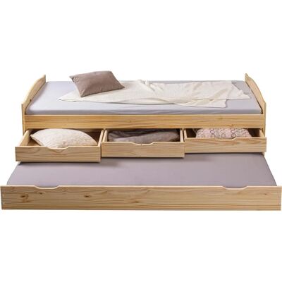 Inter Link Funktionsbett mit Schubkästen - Doppelbett 90x200 cm Inter Link Funktionsbett mit Schubkästen - Doppelbett 90x200 cm