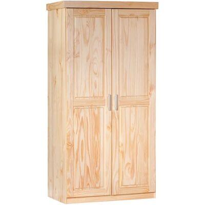 Armoire en Pin Inter Link - 95x55x190 cm - Grand Espace - Publicité Armoire en Pin Inter Link - 95x55x190 cm - Grand Espace - Publicité