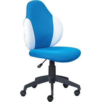 Chaise de bureau enfant bleu et blanc Inter Link - Publicité Chaise de bureau enfant bleu et blanc Inter Link - Publicité