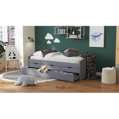 Inter Link Lena Wandbett mit Stauraum & Ausziehbett - Bett Inter Link Lena Wandbett mit Stauraum & Ausziehbett - Bett