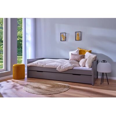 Letto multifunzionale bianco con spazio di stoccaggio - Letto Letto multifunzionale bianco con spazio di stoccaggio - Letto