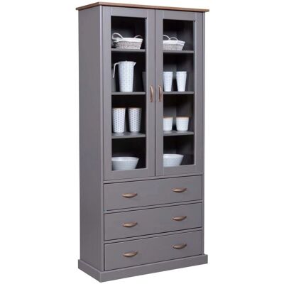 Luzerna Vitrine - Modern Glaskast 90x38x190cm Luzerna Vitrine - Modern Glaskast 90x38x190cm