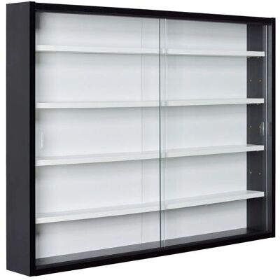 Inter Link Collecty Schwarze Vitrine - Moderner Sammler-Vitrine Inter Link Collecty Schwarze Vitrine - Moderner Sammler-Vitrine