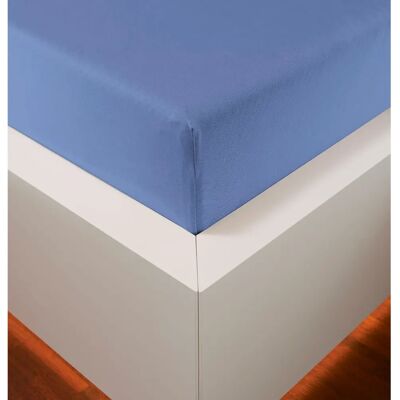 BELLANA Mako-Jersey Spannbettlaken - Blau - 180-200cm BELLANA Mako-Jersey Spannbettlaken - Blau - 180-200cm