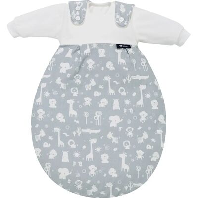 Alvi Babyschlafsack - Mitwachsend, Birnenform, 3-teilig, Blau/Weiß - Schlafsack für Babys Alvi Babyschlafsack - Mitwachsend, Birnenform, 3-teilig, Blau/Weiß - Schlafsack für Babys