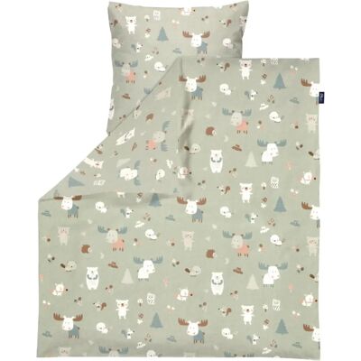 Alvi Bettwäsche Baby Forest Decke (100 x 135) + Kissen (40 x 60) - Bettwäsche Alvi Bettwäsche Baby Forest Decke (100 x 135) + Kissen (40 x 60) - Bettwäsche