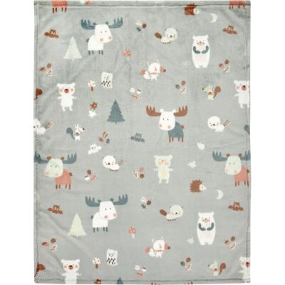 Alvi Babydecke Mikrofaser 75 x 100 cm - Baby Forest - Babydecke Alvi Babydecke Mikrofaser 75 x 100 cm - Baby Forest - Babydecke