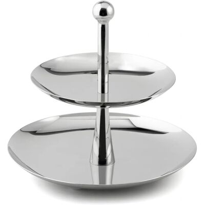 Weis Rostfritt Stål Två-Planet Etagère - Servering & Dekoration Weis Rostfritt Stål Två-Planet Etagère - Servering & Dekoration