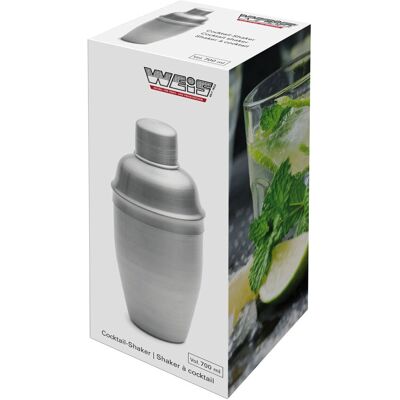 Shaker à cocktail Karl Weis Weis - 700ml Acier Inoxydable avec Tampon Intérieur - Publicité Shaker à cocktail Karl Weis Weis - 700ml Acier Inoxydable avec Tampon Intérieur - Publicité