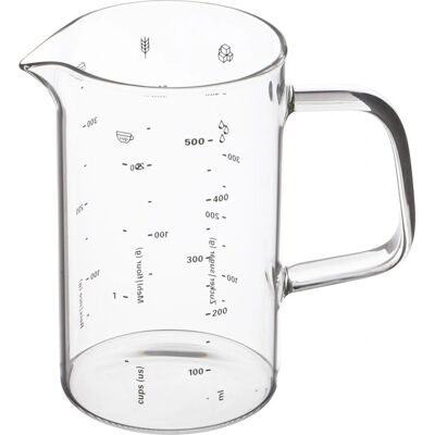 Misurino Weis 18526 0,5L Vetro di borosilicato - Misurino Misurino Weis 18526 0,5L Vetro di borosilicato - Misurino