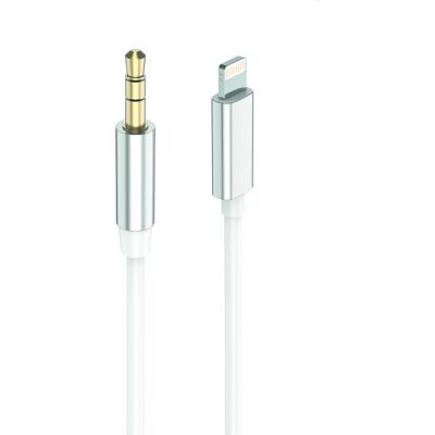 2GO 797218 Weiß Lightning & 3,5mm Audio Kabel - Audiokabel 2GO 797218 Weiß Lightning & 3,5mm Audio Kabel - Audiokabel