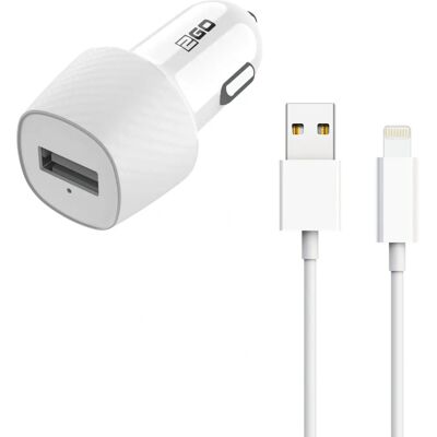 2GO 797252 Ładowarka Urządzenia Mobilnego - USB, Biała, 12V/24V, Auto 2GO 797252 Ładowarka Urządzenia Mobilnego - USB, Biała, 12V/24V, Auto