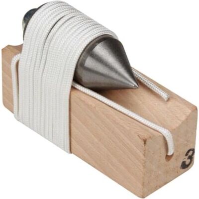 Toolland Plumb Bob - Wire - On Block - 300g - Metal Toolland Plumb Bob - Wire - On Block - 300g - Metal