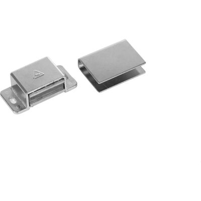 Eliga Türmagnet - Schraubbefestigung, U-Platte, für 6mm Glas Eliga Türmagnet - Schraubbefestigung, U-Platte, für 6mm Glas