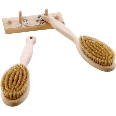 Set de 2 Cepillos para Sauna Eliga con Tira para Colgar Set de 2 Cepillos para Sauna Eliga con Tira para Colgar