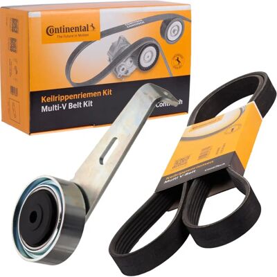 Contitech 6PK1145K2 Kit de Courroie de Distribution - 6 nervures, 1145mm, Inclut galet tendeur Contitech 6PK1145K2 Kit de Courroie de Distribution - 6 nervures, 1145mm, Inclut galet tendeur