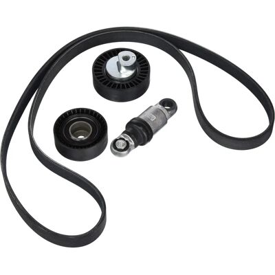 Set curea de transmisie CONTITECH 6PK1555K1 - 6 nervuri, 1555 mm, cu tensionator și role de ghidaj Set curea de transmisie CONTITECH 6PK1555K1 - 6 nervuri, 1555 mm, cu tensionator și role de ghidaj