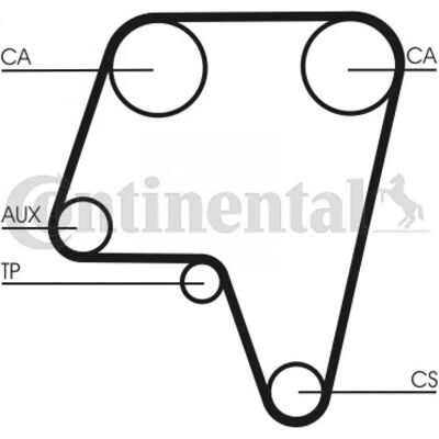 Continental CT819 Curea de distribuție - Curea de distribuție Continental CT819 Curea de distribuție - Curea de distribuție