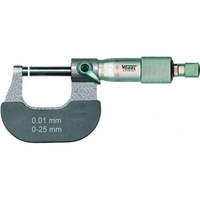 Vogel 231351 Mikrometer - Bereik 0-25mm - DIN 863 - Staal Vogel 231351 Mikrometer - Bereik 0-25mm - DIN 863 - Staal
