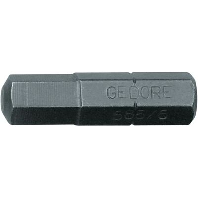 Gedore Blue Line 685 6 S-010 Skruebit - Hex 6 mm - Pakke med 10 Gedore Blue Line 685 6 S-010 Skruebit - Hex 6 mm - Pakke med 10