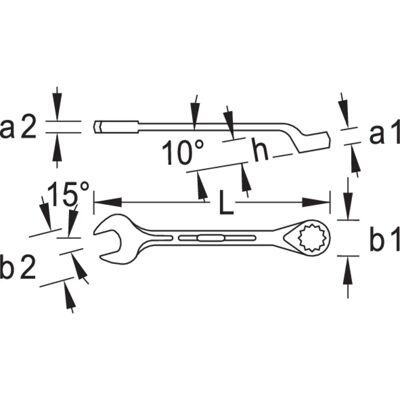Gedore Model 6003260 - Durable Ring Spanner 32mm Gedore Model 6003260 - Durable Ring Spanner 32mm