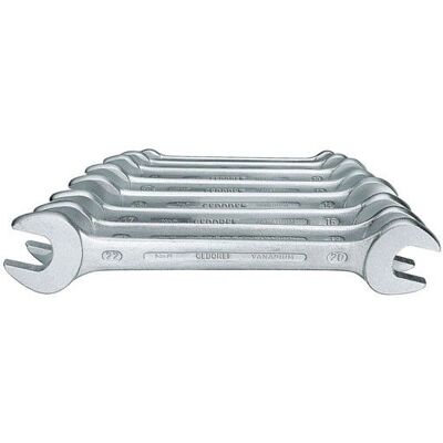 Gedore 6077380 Open End Wrench - 8-Piece Set - DIN 3110 Gedore 6077380 Open End Wrench - 8-Piece Set - DIN 3110
