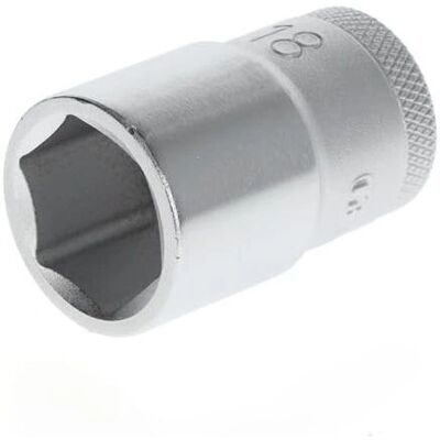 Gedore Kompakt Steckschlüssel - 18 mm - 1/2 Zoll - Sechskant - Robustes Stahl Gedore Kompakt Steckschlüssel - 18 mm - 1/2 Zoll - Sechskant - Robustes Stahl