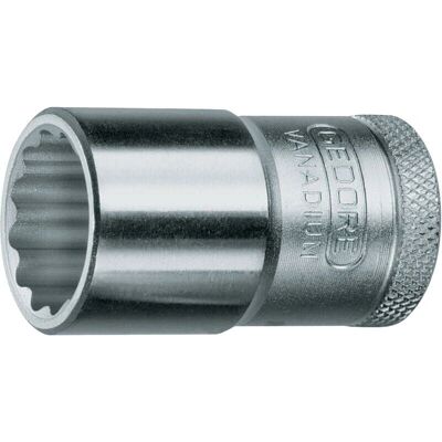 Gedore - Steckschlüssel 1/2" 27mm Tiefer Einsatz - Steck Gedore - Steckschlüssel 1/2" 27mm Tiefer Einsatz - Steck