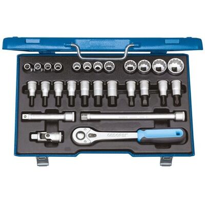 Gedore 6140090 Socket Set 27 pcs 1/2" Drive Gedore 6140090 Socket Set 27 pcs 1/2" Drive