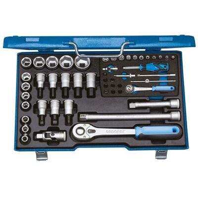 Gedore 6157490 50-delt sett - Hylsesett Gedore 6157490 50-delt sett - Hylsesett