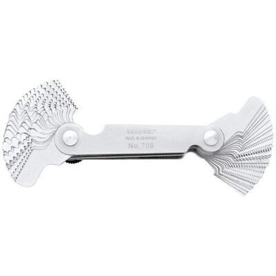 Gedore Model 706 Thread Pitch Gauge - Precise Metric & Whitworth Gedore Model 706 Thread Pitch Gauge - Precise Metric & Whitworth