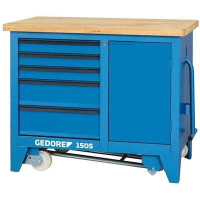 Gedore Modell 6621780 Heavy-Duty Werkbank - Stahl, 5 Schubladen Gedore Modell 6621780 Heavy-Duty Werkbank - Stahl, 5 Schubladen