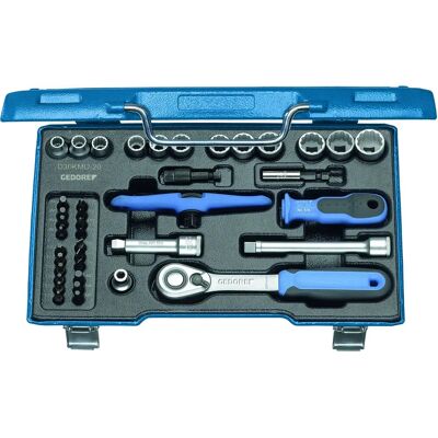 Gedore D 30 KMU-20 - Steckschlüssel-Set mit 3/8" Antrieb - 40 Stück Gedore D 30 KMU-20 - Steckschlüssel-Set mit 3/8" Antrieb - 40 Stück