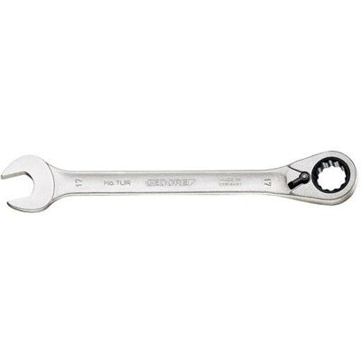Gedore Combination Wrench - Reversible Ratchet, 13° Head - 180mm Gedore Combination Wrench - Reversible Ratchet, 13° Head - 180mm