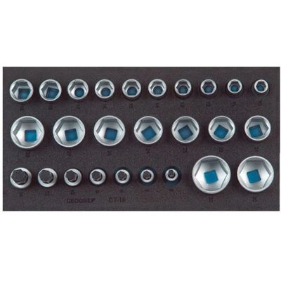 Gedore 1500 CT1-19 Skralle Sett - 26 deler Gedore 1500 CT1-19 Skralle Sett - 26 deler