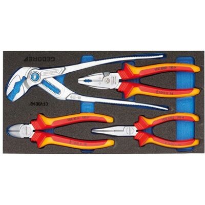 Gedore 1500 CT1-VDE 142 Blau Linie Mehrzweck-Set - Zangen Gedore 1500 CT1-VDE 142 Blau Linie Mehrzweck-Set - Zangen