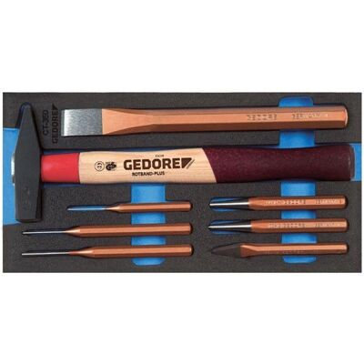 Gedore 1500 CT1-350 Impact-Werkzeug-Set - 8-tlg Maurermeißel Gedore 1500 CT1-350 Impact-Werkzeug-Set - 8-tlg Maurermeißel