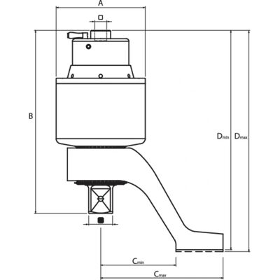 Gedore DVV-100ZRS - Drehmomentvervielfältiger, 10000 Nm, Aluminium, Schwerindustrie Gedore DVV-100ZRS - Drehmomentvervielfältiger, 10000 Nm, Aluminium, Schwerindustrie
