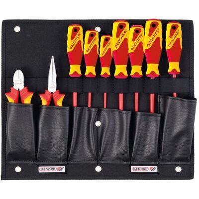 Zestaw narzędzi Gedore 1100 W-002 VDE - Szczypce, Wkrętaki, Kompaktowa torba Zestaw narzędzi Gedore 1100 W-002 VDE - Szczypce, Wkrętaki, Kompaktowa torba