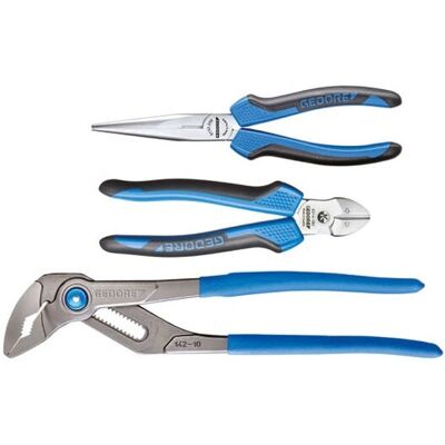 Gedore Linea Blu, 1102-007, Set di 3 Pinze - Attrezzo da officina Gedore Linea Blu, 1102-007, Set di 3 Pinze - Attrezzo da officina