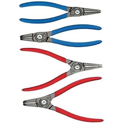 Gedore S 8000 E Sirkelsakssett - 4 deler for indre og ytre ringer Gedore S 8000 E Sirkelsakssett - 4 deler for indre og ytre ringer