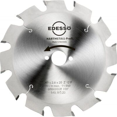 Edessö HW Lama Circolare Profi - 12 Denti Piatti - Tagli Longitudinali Edessö HW Lama Circolare Profi - 12 Denti Piatti - Tagli Longitudinali
