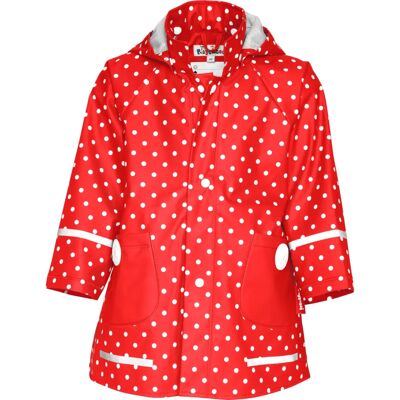 Veste de pluie pour enfants rouges Playshoes - Imperméable et coupe-vent Veste de pluie pour enfants rouges Playshoes - Imperméable et coupe-vent