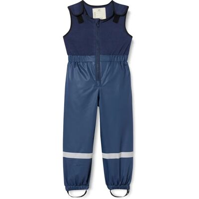 Combinaison de pluie pour enfants Playshoes bleu - Imperméable, doublée en fleece, détails réfléchissants Combinaison de pluie pour enfants Playshoes bleu - Imperméable, doublée en fleece, détails réfléchissants