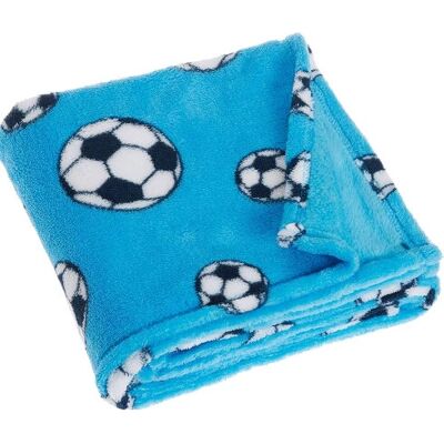 Playshoes Blå fleece babypledd - 75x100cm Playshoes Blå fleece babypledd - 75x100cm