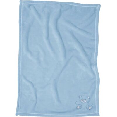 Couverture en peluche Playshoes - Polyvalente avec Ourson brodé Couverture en peluche Playshoes - Polyvalente avec Ourson brodé